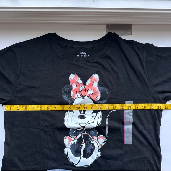 Disney Minnie Mouse Black Short Sleeve Tee Shirt Top Women’s Size XXL - Picture 6 of 7